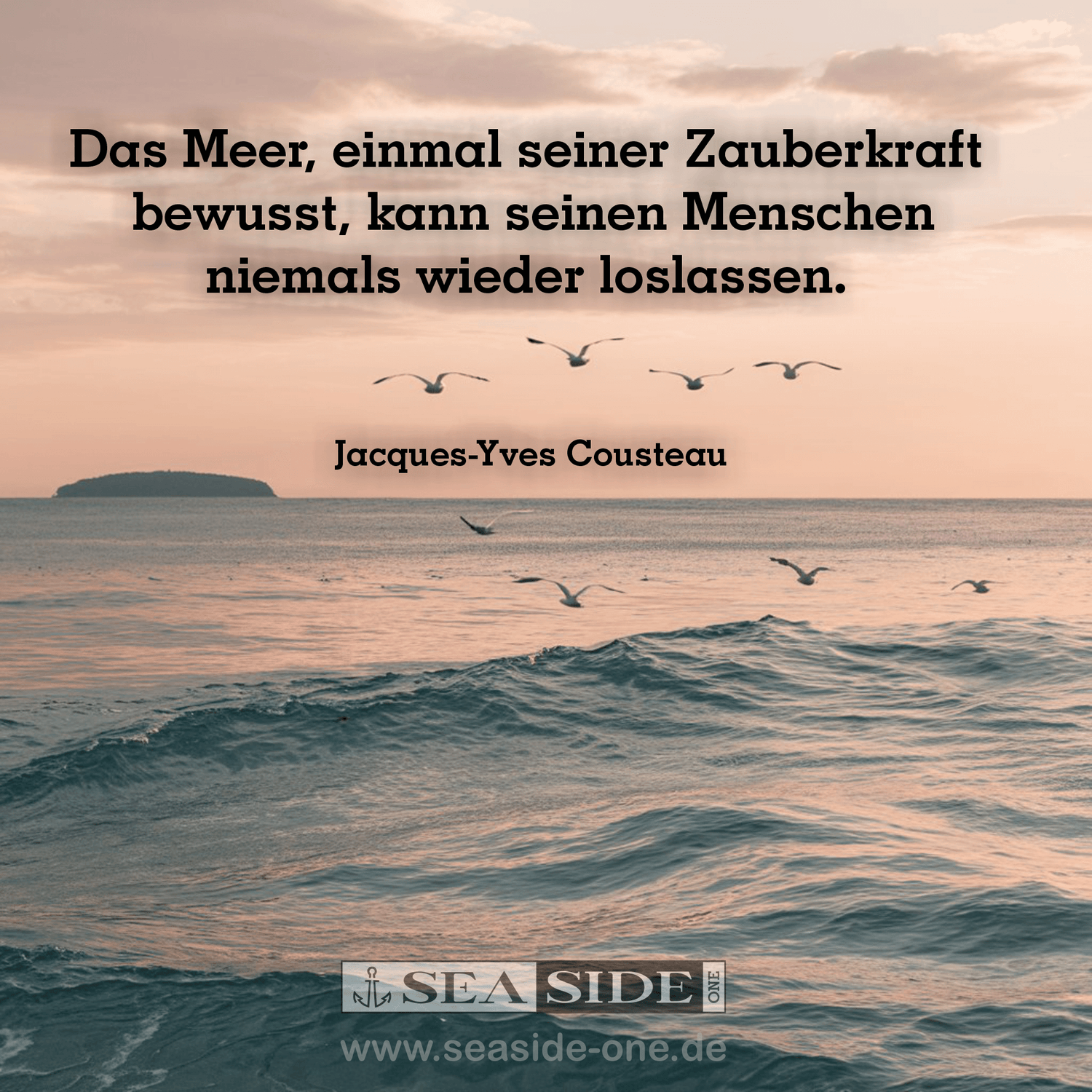  meeres spruch meer zauberkraft vor einem maritimen hintergrund