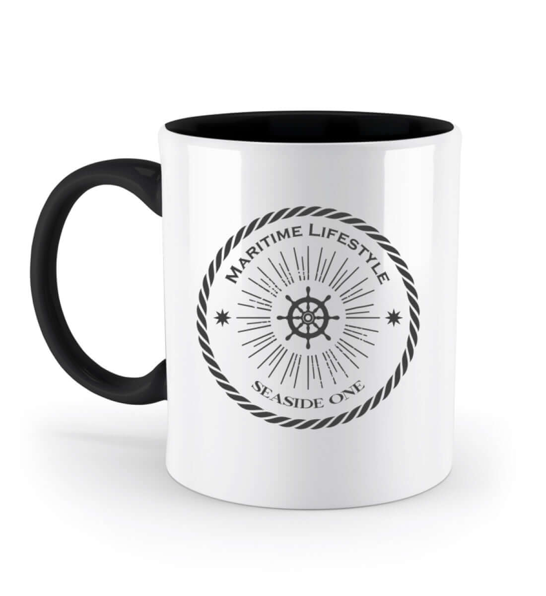 Maritime Tasse - Geschenkidee - Maritime Lifestyle - Zweifarbige Tasse