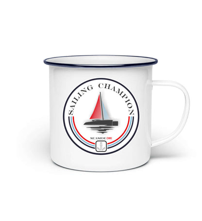 Sailing Champion - Emaille Tasse 