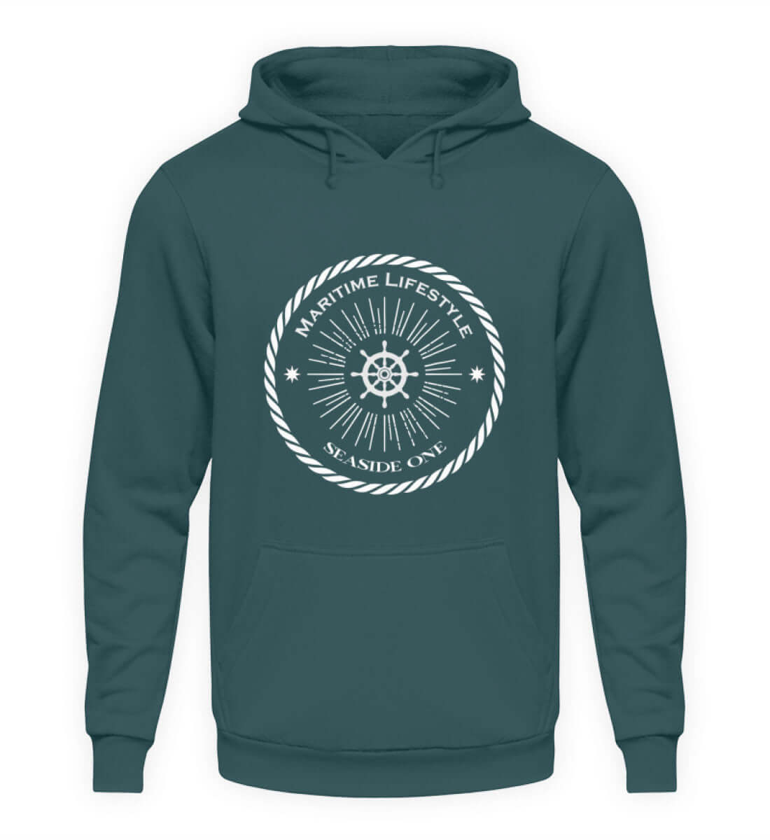 maritime Kleidung Maritime Lifestyle - Basic Unisex Hoodie Farbe: Airforce Blue