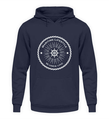 maritime Kleidung Maritime Lifestyle - Basic Unisex Hoodie Farbe: Oxford Navy