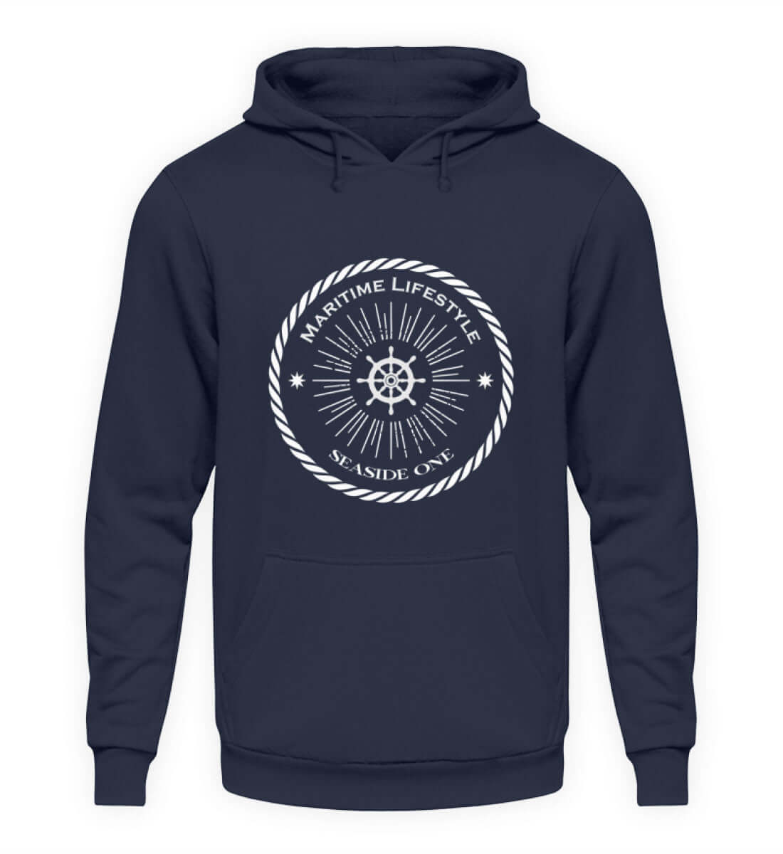 maritime Kleidung Maritime Lifestyle - Basic Unisex Hoodie Farbe: Oxford Navy
