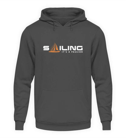 Maritime Mode Sailing Passion - Basic Unisex Hoodie Farbe: Steel Grey (Solid)