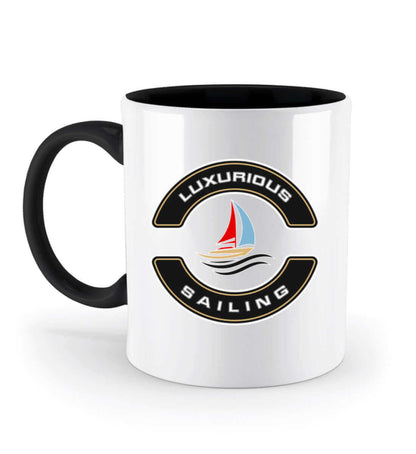 Luxurious Sailing - Zweifarbige maritime Tasse