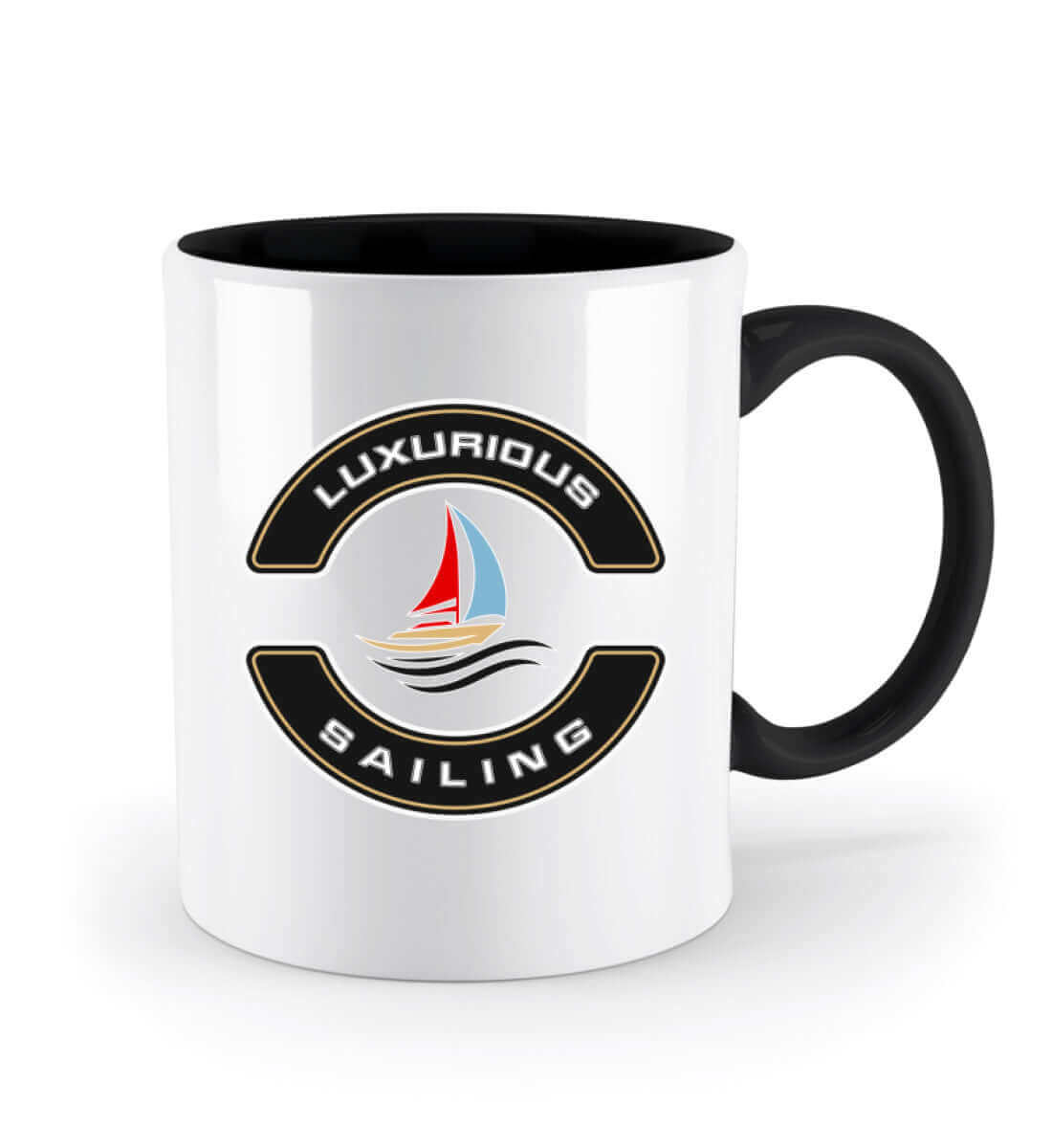  Luxurious Sailing - Zweifarbige maritime Tasse 2 Seite