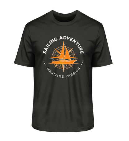 Maritime Mode Sailing Adventure - Herren Bio Premium Organic T-Shirt Farbe: Black