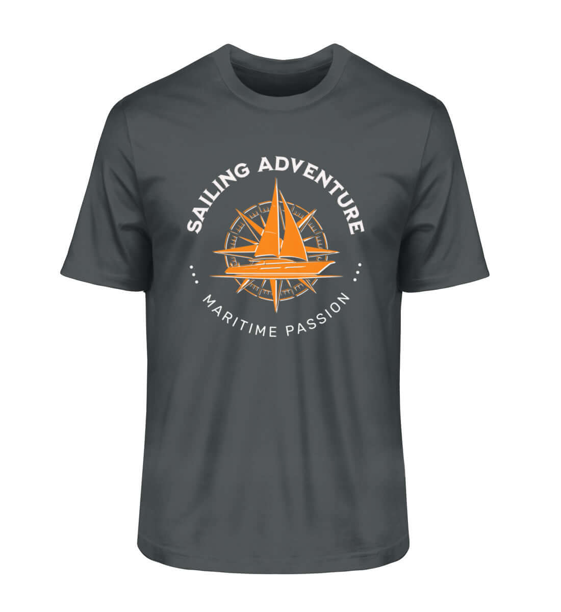 Maritime Mode Sailing Adventure - Herren Bio Premium Organic T-Shirt Farbe: India Ink Grey