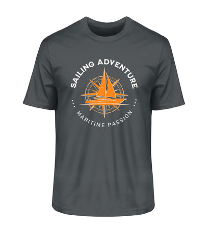 Maritime Mode Sailing Adventure - Herren Bio Premium Organic T-Shirt Farbe: India Ink Grey
