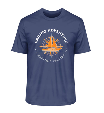 Maritime Mode Sailing Adventure - Herren Bio Premium Organic T-Shirt Farbe: French Navy