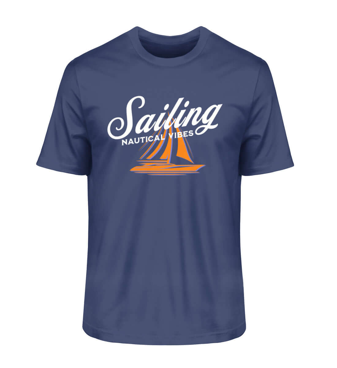Maritime Mode Nautical Vibes - Herren Bio Premium T-Shirt Farbe: French Navy