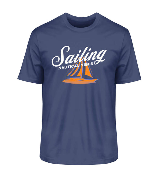 Maritime Mode Nautical Vibes - Herren Bio Premium T-Shirt Farbe: French Navy