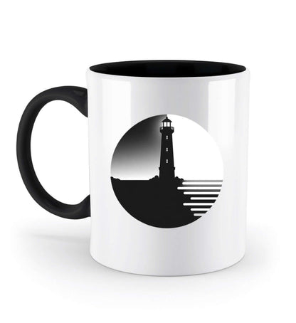 Maritime Tasse - Geschenkidee - Leuchtturm Motiv - Zweifarbige Tasse